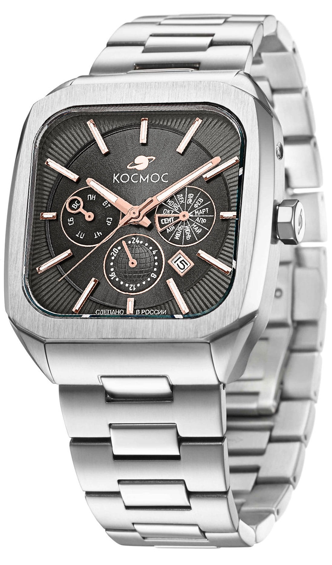 Космос Космос Марсоход II K 219.10.34 , наручные мужские часы фото под углом